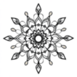 Free mandala black and white - mandala, white, black Coloring Page for Kids - Printable PDF & PNG
