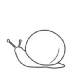 snail with shell - snail, shell coloring page