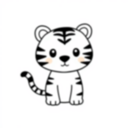 Free tiger stripes - tiger, stripes Coloring Page for Kids - Printable PDF & PNG