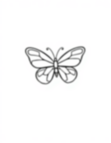 Free butterfly detail - butterfly, detail Coloring Page for Kids - Printable PDF & PNG
