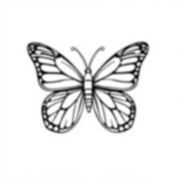 butterfly - butterfly coloring page