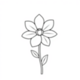 flower - flower coloring page