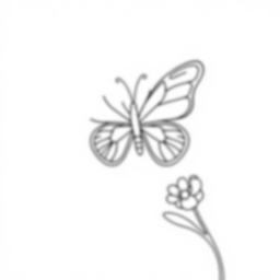 butterfly - butterfly coloring page