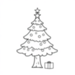 christmas tree - christmas tree coloring page