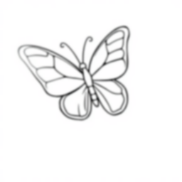 butterfly - butterfly coloring page