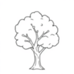 tree - tree coloring page