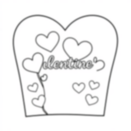 valentine card - valentine, card coloring page