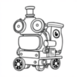 Free steampunk mechanical - steampunk, mechanical Coloring Page for Kids - Printable PDF & PNG
