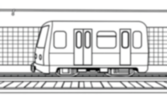 Free subway train - train, subway Coloring Page for Kids - Printable PDF & PNG