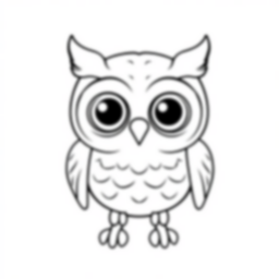 adorable owl - adorable, owl coloring page