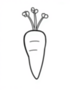 Free carrot - carrot Coloring Page for Kids - Printable PDF & PNG