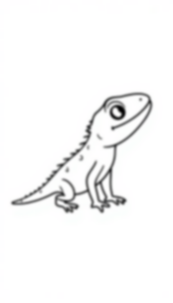 Free lizard detail - detail, lizard Coloring Page for Kids - Printable PDF & PNG