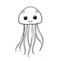 Free jellyfish tentacles - tentacles, jellyfish Coloring Page for Kids - Printable PDF & PNG