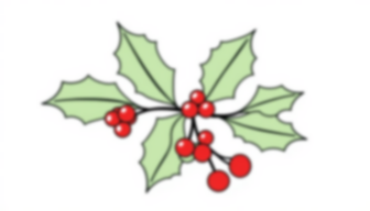 Free holly and berries - holly, berries Coloring Page for Kids - Printable PDF & PNG