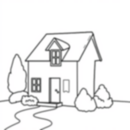 house - house coloring page
