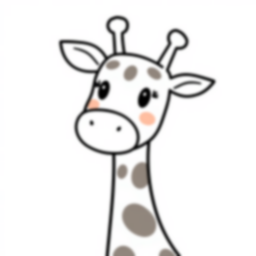 Free giraffe spots - giraffe, spots Coloring Page for Kids - Printable PDF & PNG