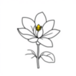 Free magnolia flower - magnolia flower Coloring Page for Kids - Printable PDF & PNG