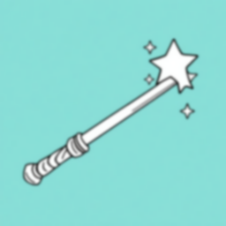 magical wand - magical, wand coloring page