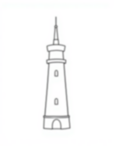 Free tower - tower Coloring Page for Kids - Printable PDF & PNG