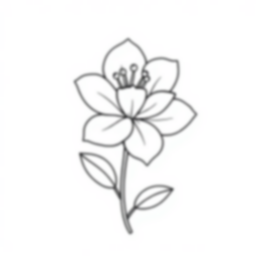 Free azalea - azalea Coloring Page for Kids - Printable PDF & PNG