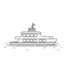 Free ferry crossing - crossing, ferry Coloring Page for Kids - Printable PDF & PNG