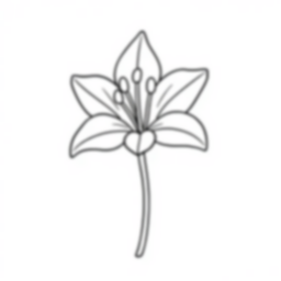 Free tiger lily - tiger lily Coloring Page for Kids - Printable PDF & PNG