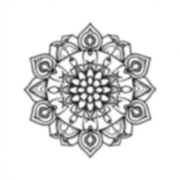 Free mandala traditional - mandala, traditional Coloring Page for Kids - Printable PDF & PNG