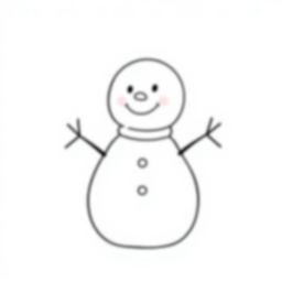snowman - snowman coloring page