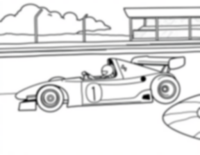 Free race car on track - race car, track Coloring Page for Kids - Printable PDF & PNG