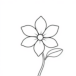 flower - flower coloring page