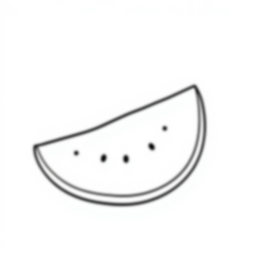 Free watermelon - watermelon Coloring Page for Kids - Printable PDF & PNG