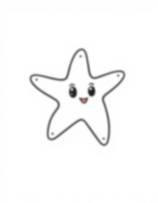 Free starfish - starfish Coloring Page for Kids - Printable PDF & PNG