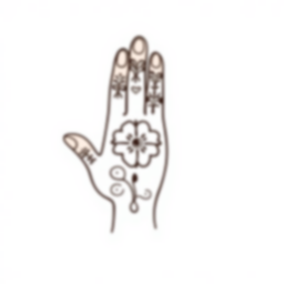 Free henna hand - henna, hand Coloring Page for Kids - Printable PDF & PNG