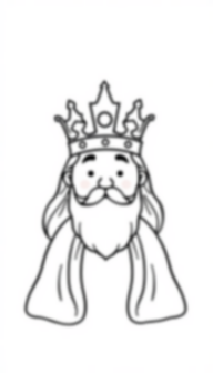 Free king with crown - crown, king Coloring Page for Kids - Printable PDF & PNG