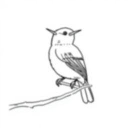 vireo singing - singing, vireo coloring page