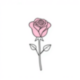 Free pink rose - rose, pink Coloring Page for Kids - Printable PDF & PNG