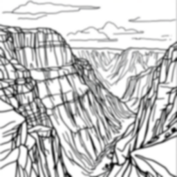 grand canyon - grand canyon coloring page