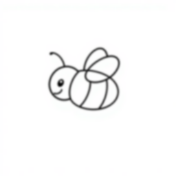 Free bee detail - bee, detail Coloring Page for Kids - Printable PDF & PNG
