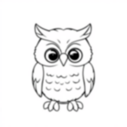 adorable owl - adorable, owl coloring page
