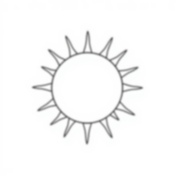 sun - sun coloring page