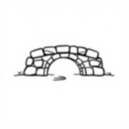Free stone bridge - bridge, stone Coloring Page for Kids - Printable PDF & PNG