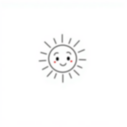 Free sun shining - sun, shining Coloring Page for Kids - Printable PDF & PNG