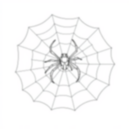 spider in web - spider, web coloring page