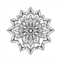 Free mandala outline - mandala, outline Coloring Page for Kids - Printable PDF & PNG