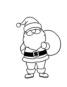 Free santa with sack - santa, sack Coloring Page for Kids - Printable PDF & PNG