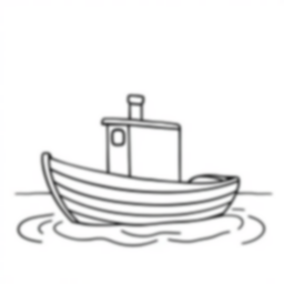 boat - boat coloring page
