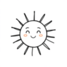 sun - sun coloring page