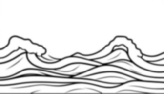 ocean waves - ocean, waves coloring page