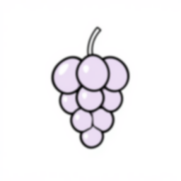 Free grape - grape Coloring Page for Kids - Printable PDF & PNG