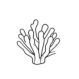 Free coral detail - coral, detail Coloring Page for Kids - Printable PDF & PNG